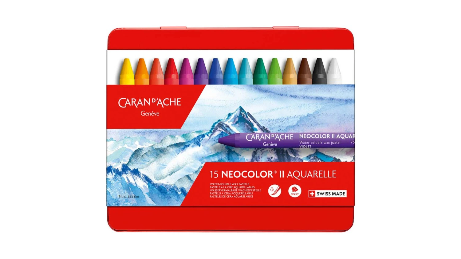 CARAN D'ACHE Pastels à la cire Neocolor II (15x)