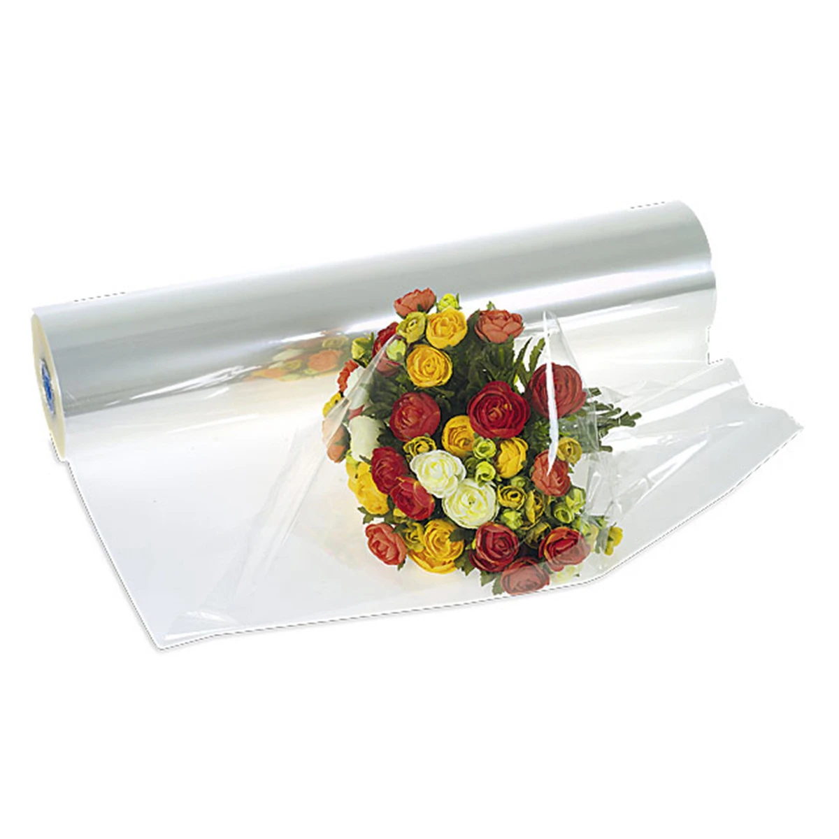 Blumenfolien PP, klar, 100cmx500lfm, Kern 7.5 cm