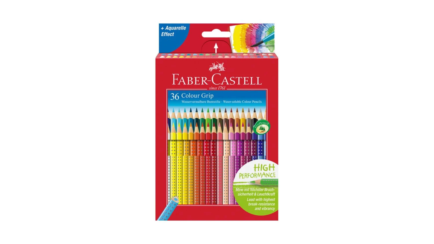 FABER-CASTELL Farbstifte Colour Grip 36er Kartonetui
