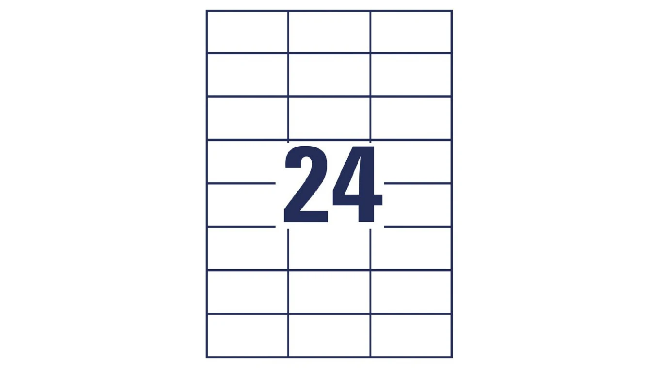 AVERY ZWECKFORM 6605 Etiketten Universal, 70 x 37 mm, 50 + 15 Blatt