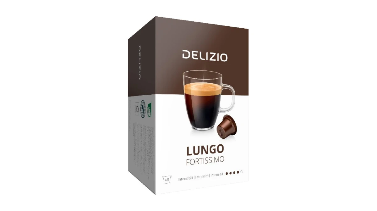 DELIZIO Capsules de café Lungo Fortissimo 48 pièces