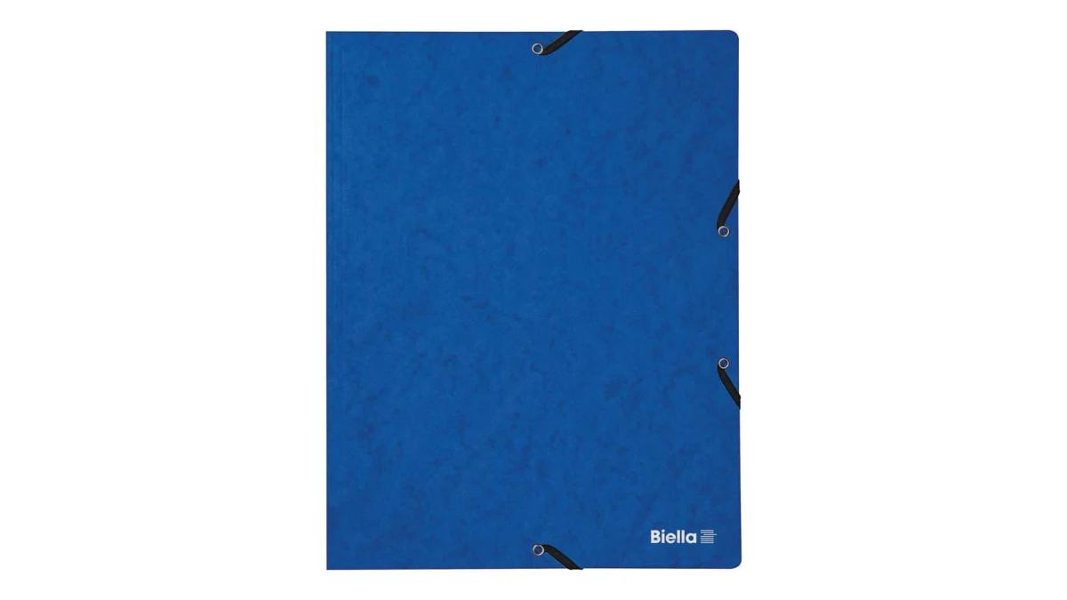 Biella Gummibandmappe, blau