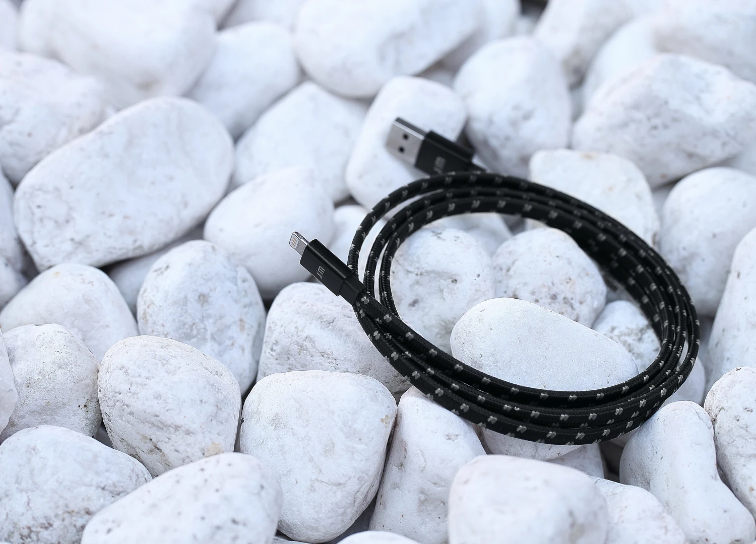 Just Mobile AluCable Flat (tressé) - Lightning 1.2 m
