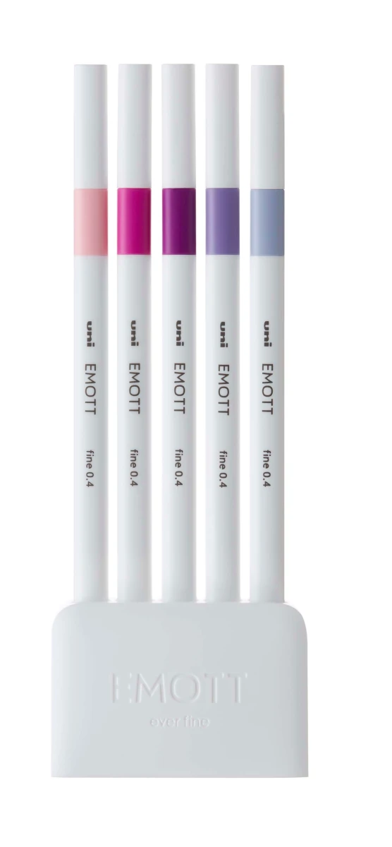 UNI-BALL Fineliner Emott 0.4mm - 5 pcs.
