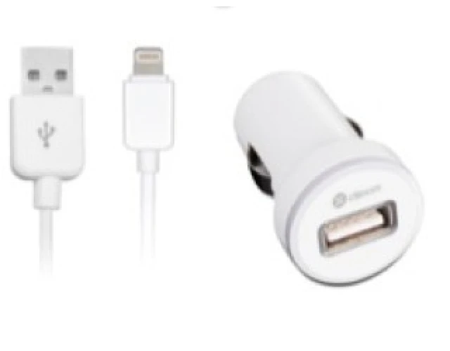 Dexim Chargeur de voiture avec câble Lightning - 1 m