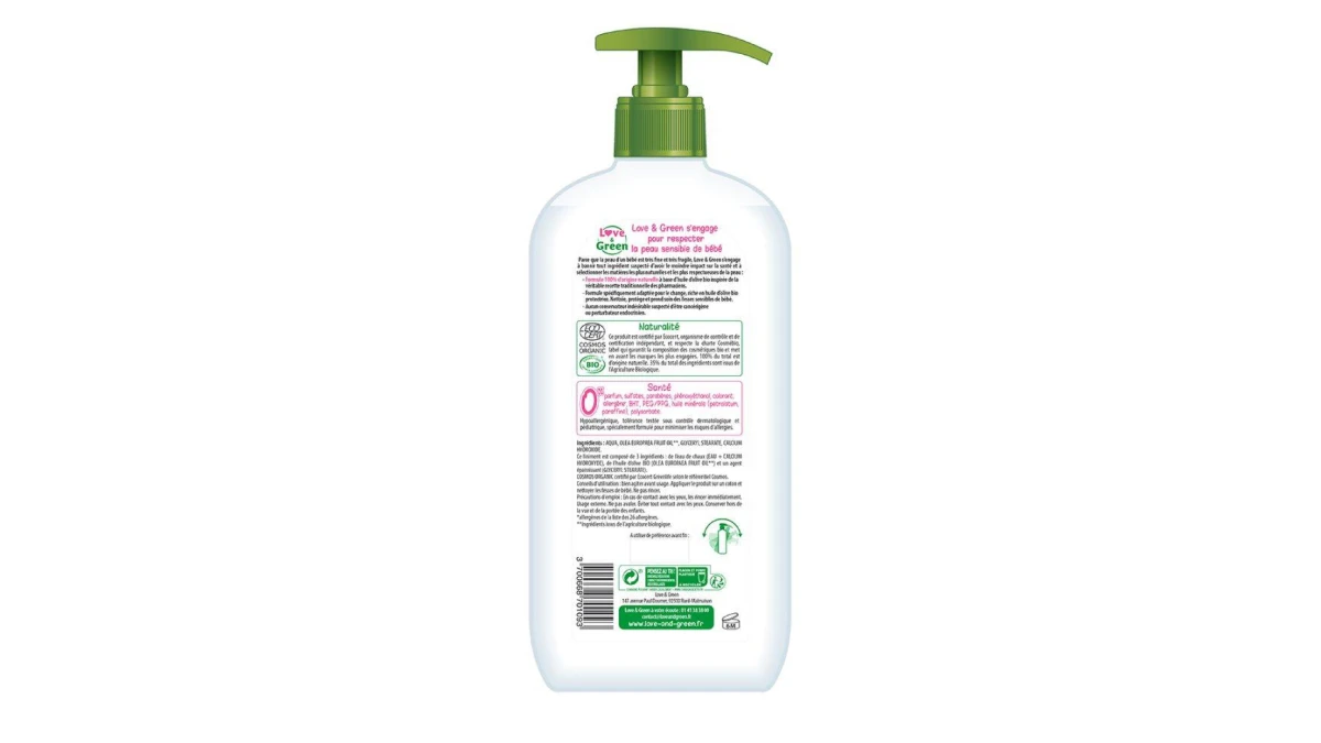 LOVE & GREEN Bioliniment à l'huile d'olive 500 ml