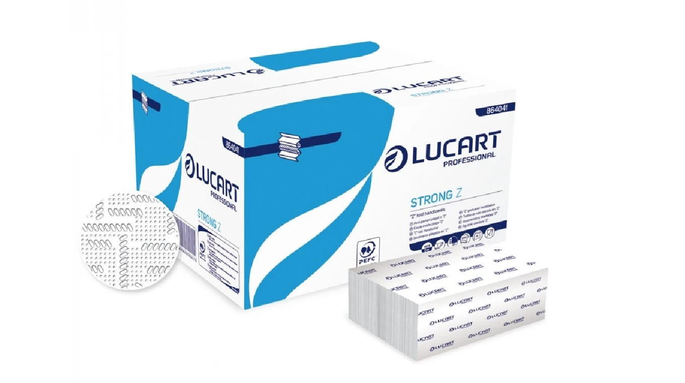 LUCART Essuie-mains Strong pliage Z, 2 couches, blanc