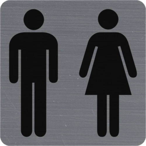 BIELLA Étiquette adhésive Toilettes femmes/hommes FR