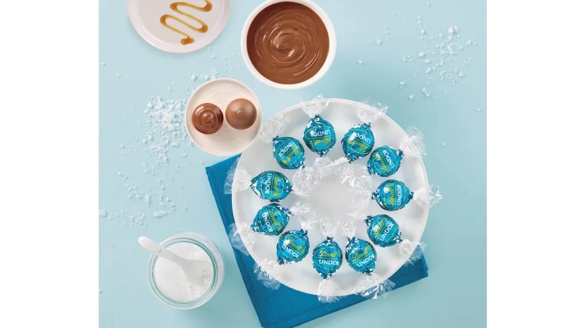 LINDT Lindor Boules Saltet Caramel 1000g