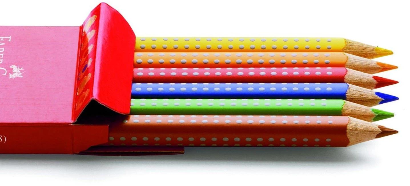 FABER-CASTELL Farbstifte Colour GRIP 6 Farben