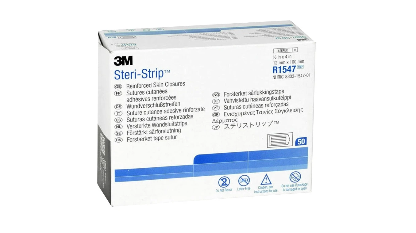 3M Sutures cutanées adhésives renforcées Steri-Strip 50 pièces