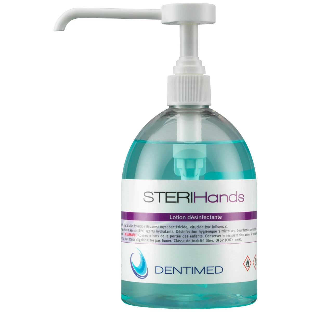 DENTIMED Désinfectant pour les mains Sterihands 3 x 500 ml