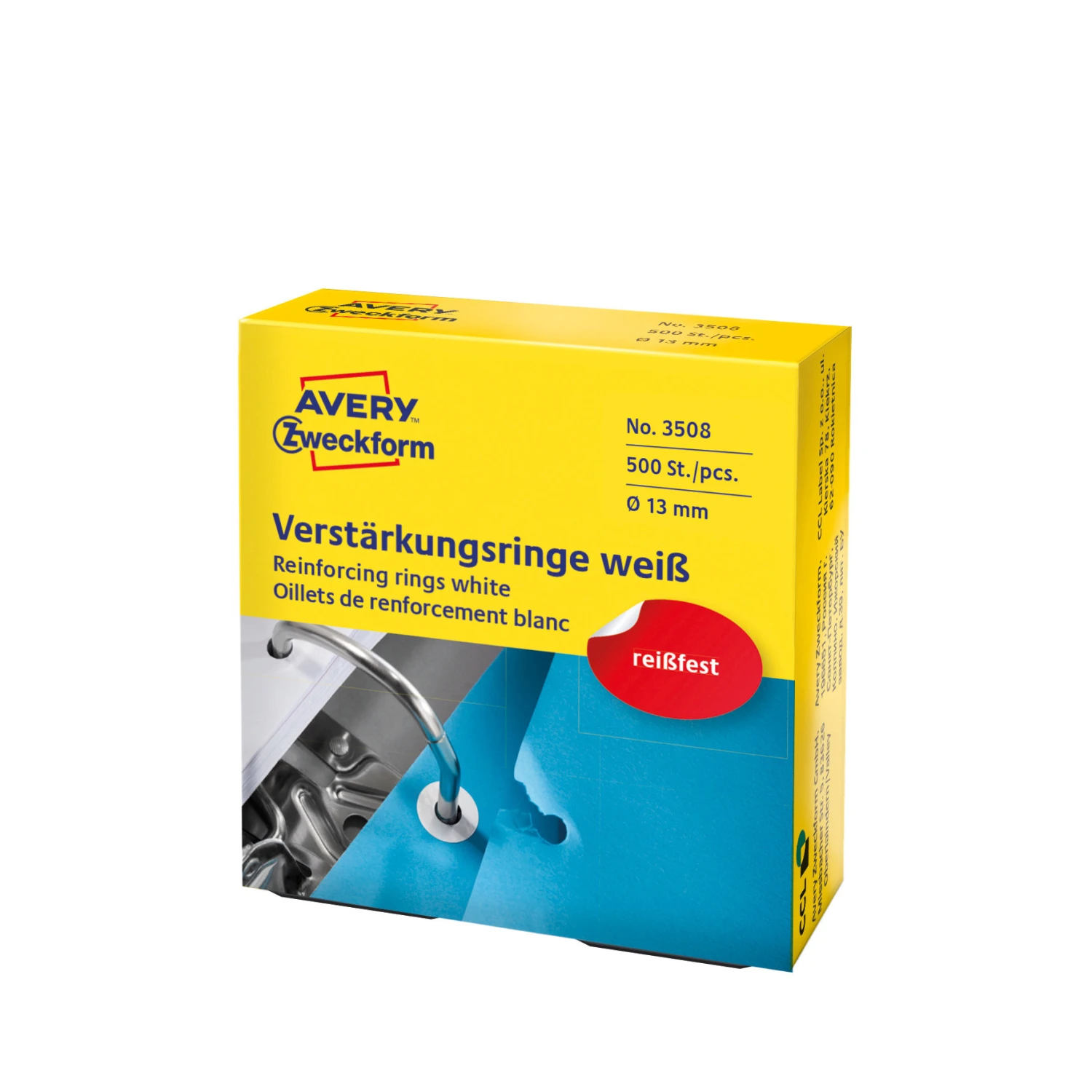 AVERY ZWECKFORM 3508 Anneaux de renforcement ø 13 mm
