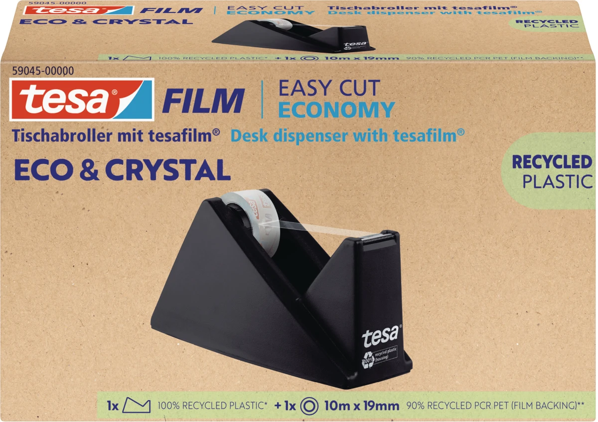 TESA Tesafilm Eco&Crystal Dérouleur de table set