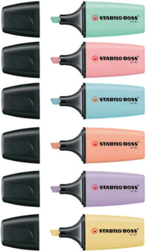 STABILO BOSS Textmarker Mini Pastel 6er Etui