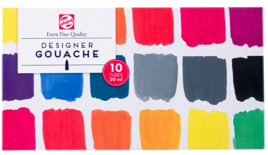 Talens Gouache Extra Fine Basis-Set, 10 Farben à 20 ml