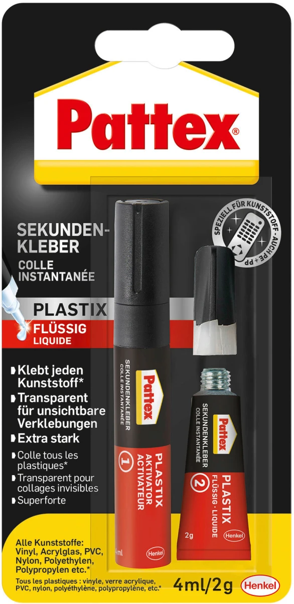 PATTEX Plastix Colles instantanées 2g