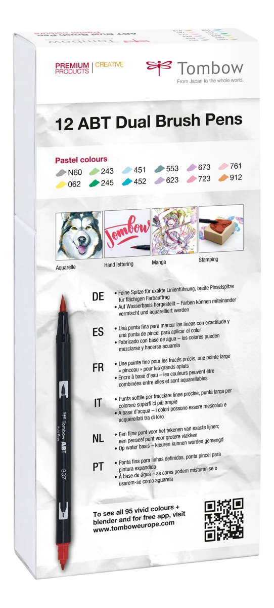 TOMBOW ABT-12P-2 Dual Brush Pen
