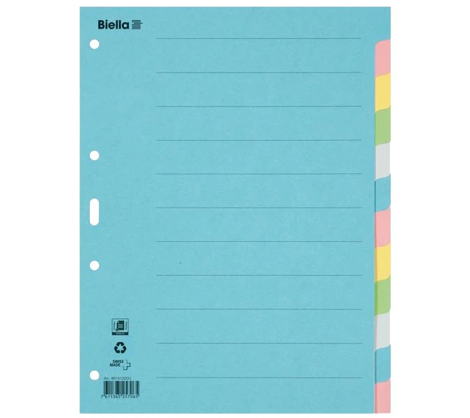 BIELLA Blankoregister 12-teilig