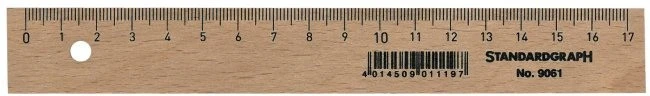 DUX Règle bois 17cm