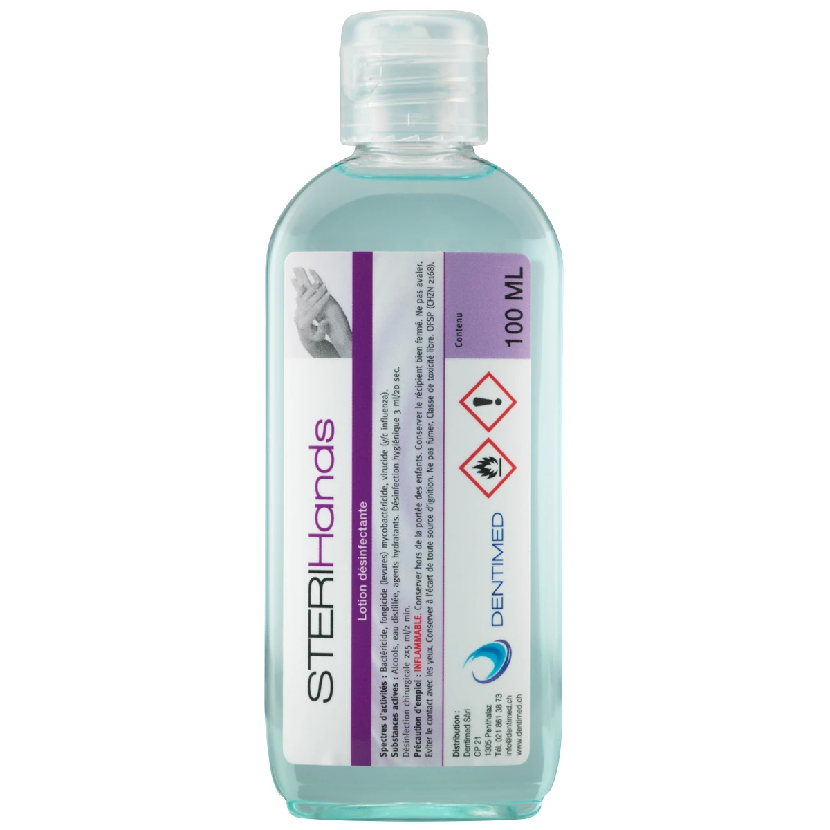 DENTIMED Désinfectant pour les mains Sterihands 12 x 100 ml