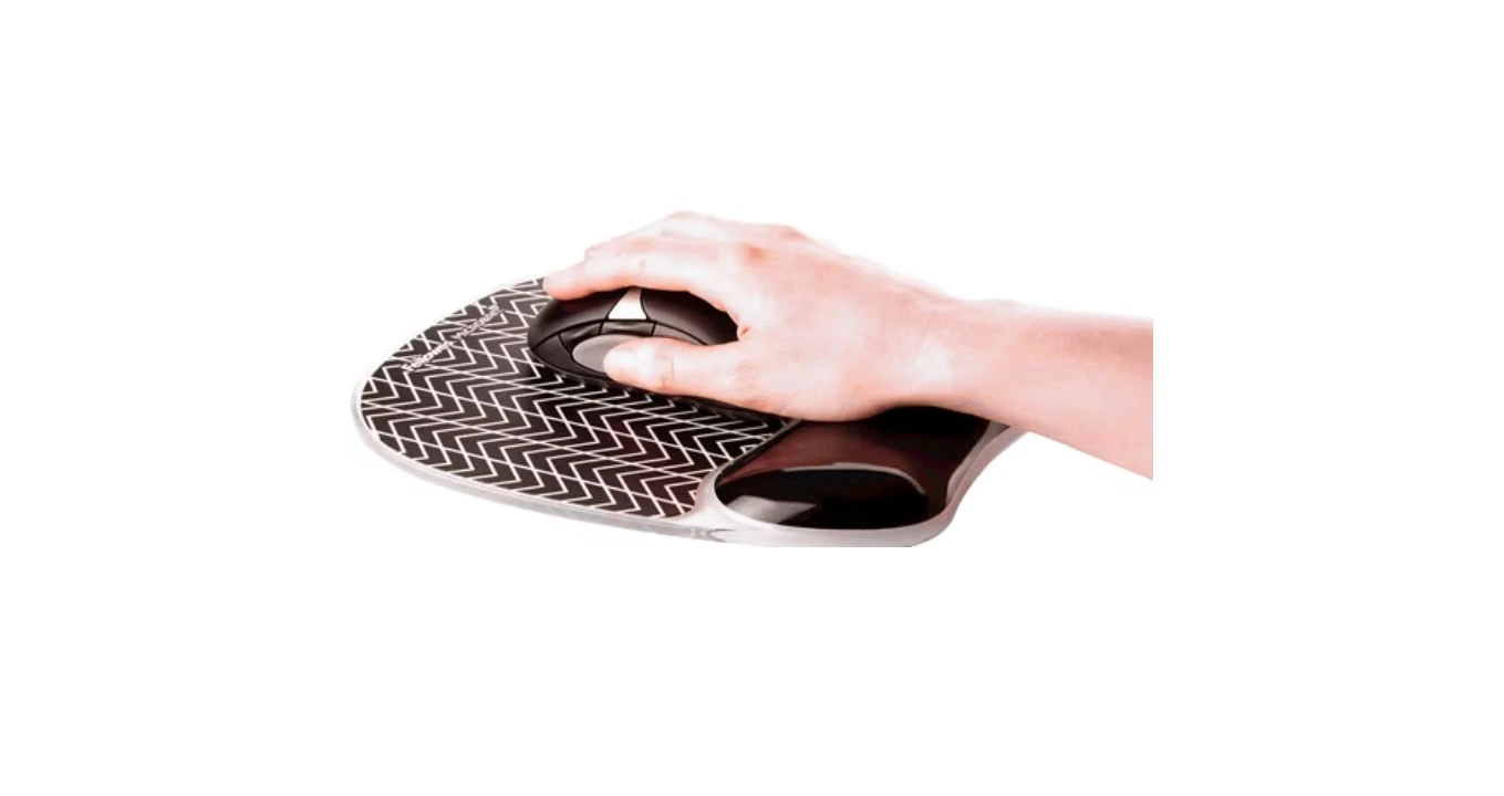 FELLOWES Chevron Tapis de souris avec repose-poignets