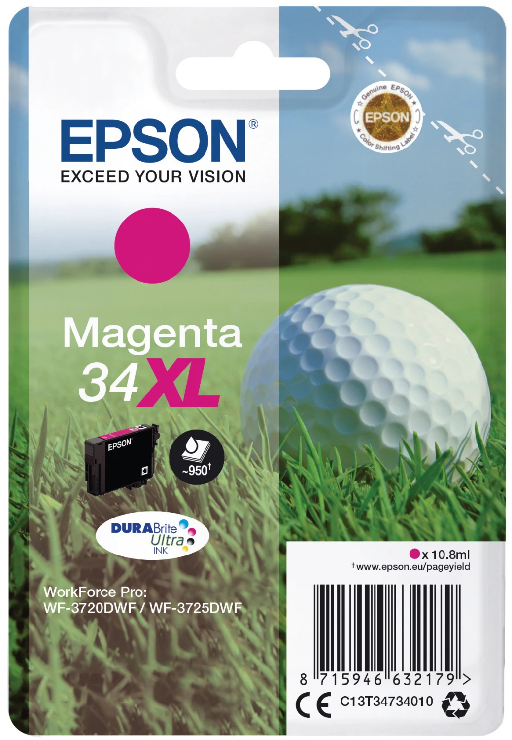 EPSON T347340 34XL Cartouche d'encre magenta
