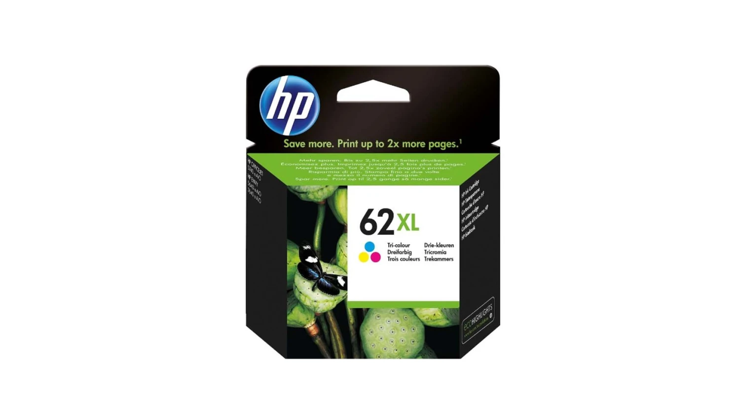 HP Tintenpatrone 62XL schwarz