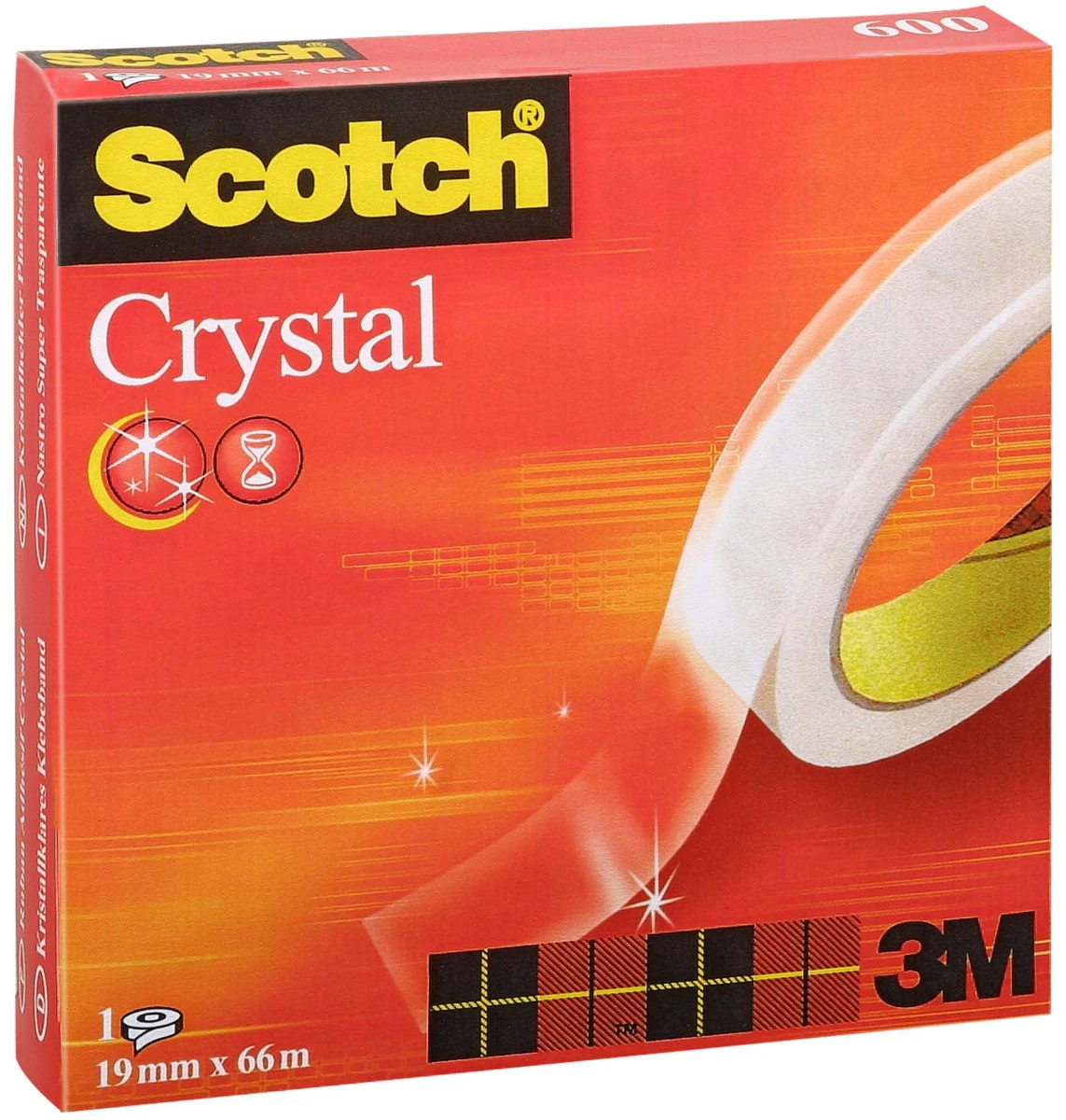 SCOTCH Crystal Tape Ruban adhésif 600