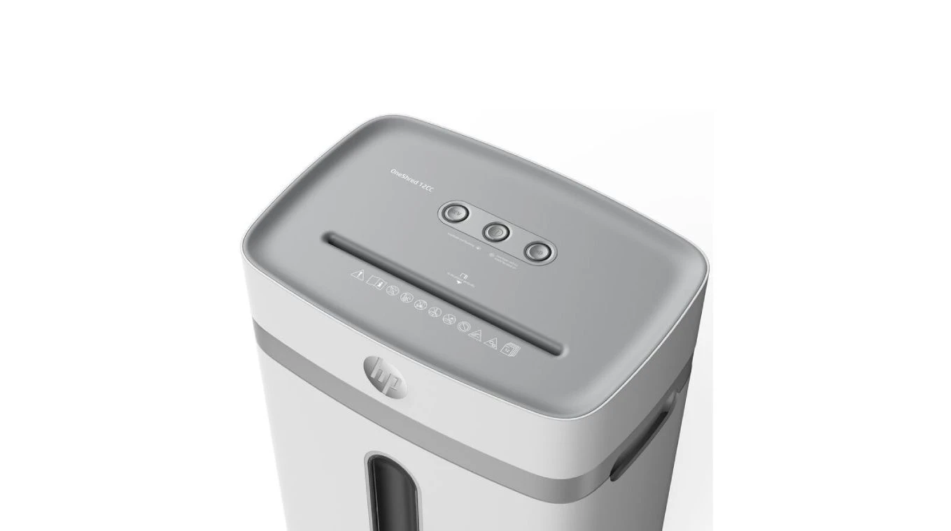 HP Oneshred 12CC Aktenvernichter mit Partikelschnitt