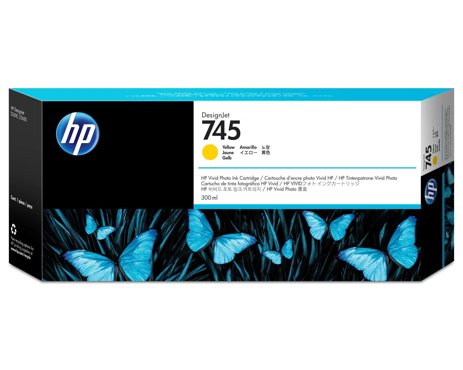 HP Tintenpatrone 745 yellow