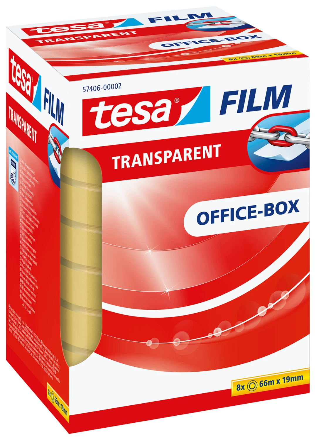 TESA Klebeband transparent Office-Box 66 m x 19 mm