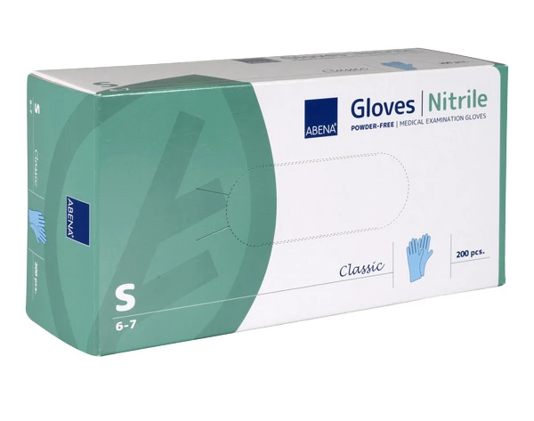 ABENA Gants en nitrile Classic taille S, 200 pièces