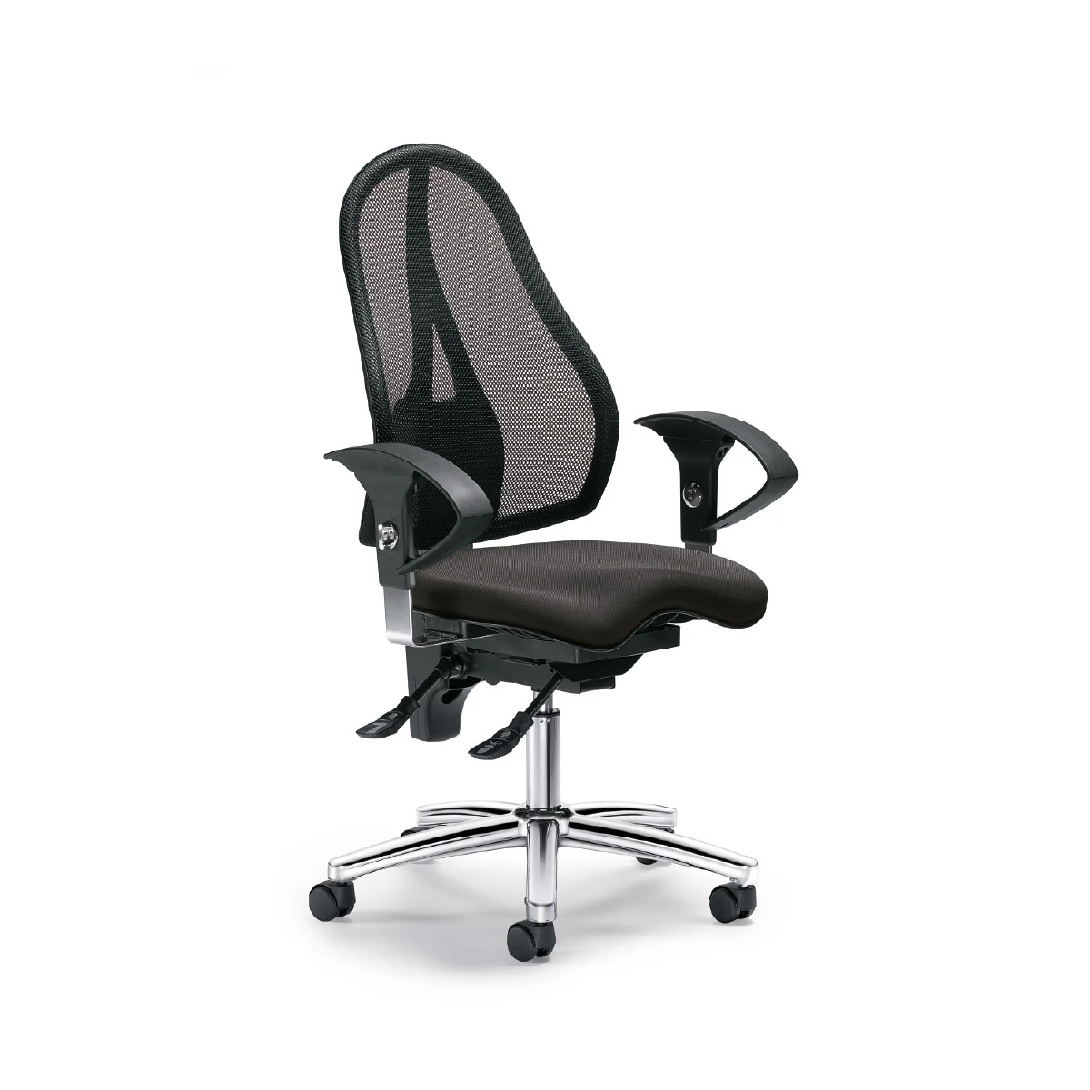 Chaise de bureau pivotante Sitness 40 NET, noir et anthracite