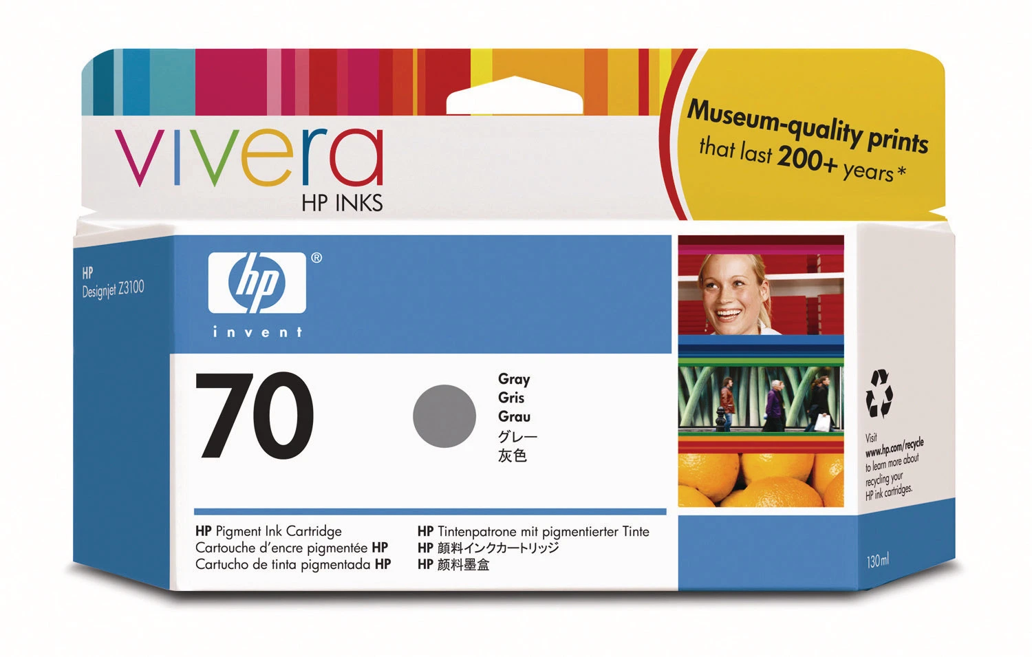 HP Tintenpatrone 70 grey