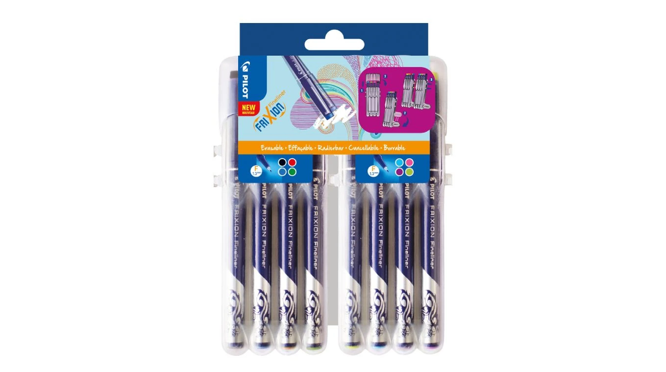 PILOT Fineliner EVOLUTIVE Set FriXion 0.45mm, 8er Etui