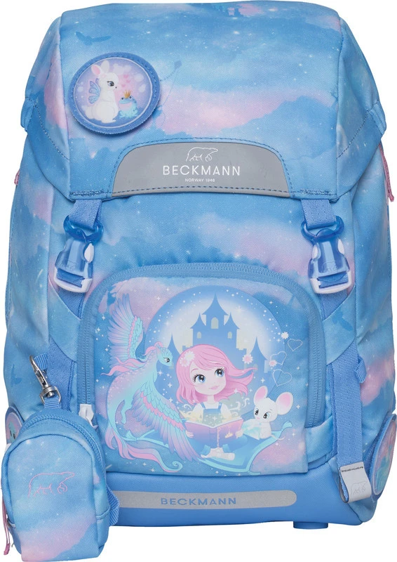 BECKMANN Schulrucksack Classic mit Wendetasche