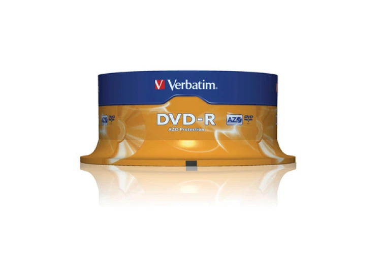 Verbatim 25-er Spindel DVD-R AZO 16x Speed - 4.7GB