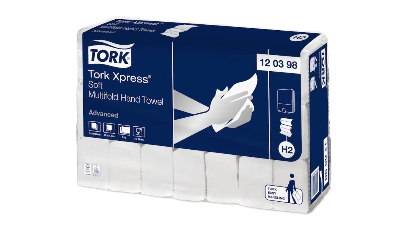 TORK Essuie-mains en papier Xpress Advanced pliage Z, 2 couches, blanc