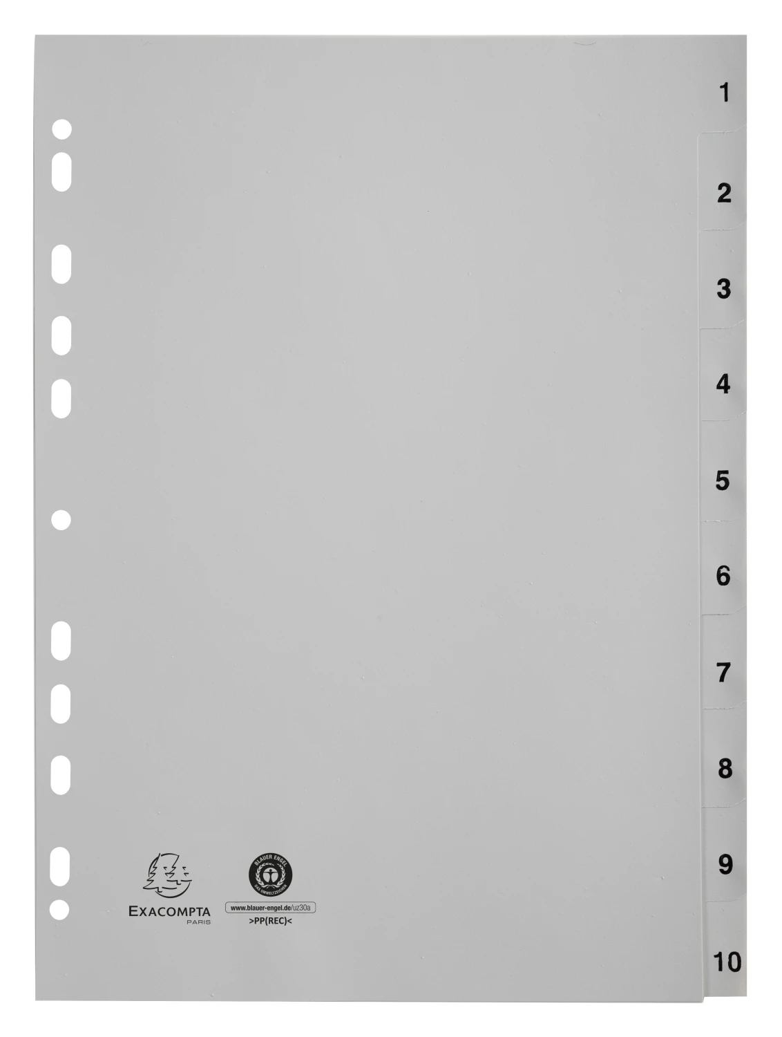 EXACOMPTA Zahlenregister 1 - 10