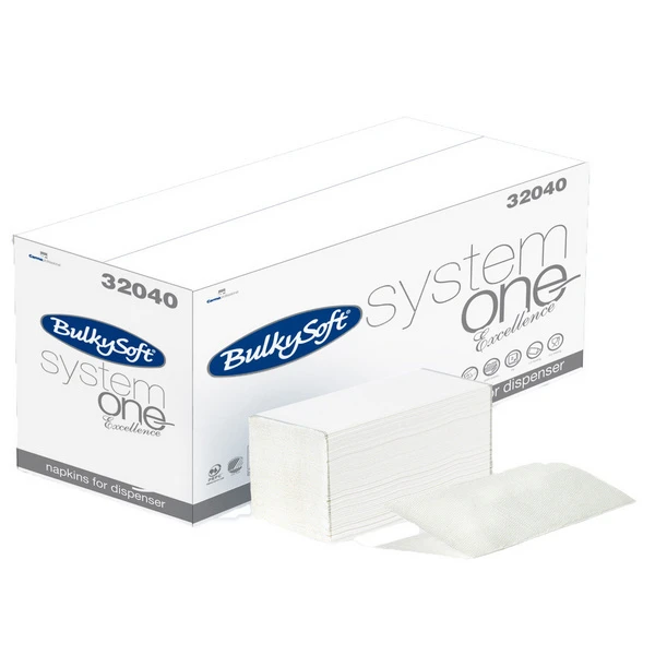 BULKYSOFT Serviettes pour distributeur 2 couches 4'000 pièces