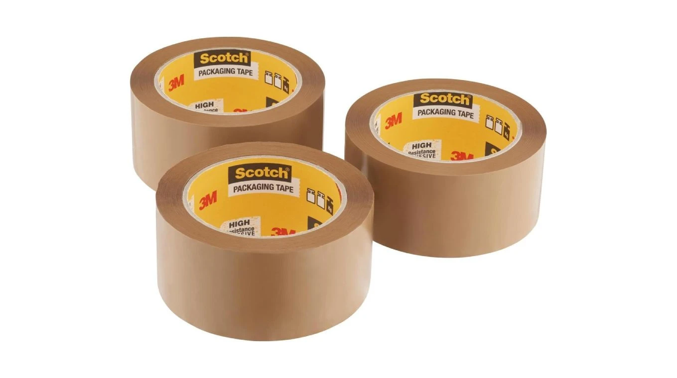 SCOTCH Heavy ruban d'emballage brun 50mmx66m, 3 pcs.