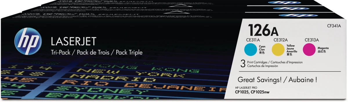 HP 126A Original Toner Tri-Pack