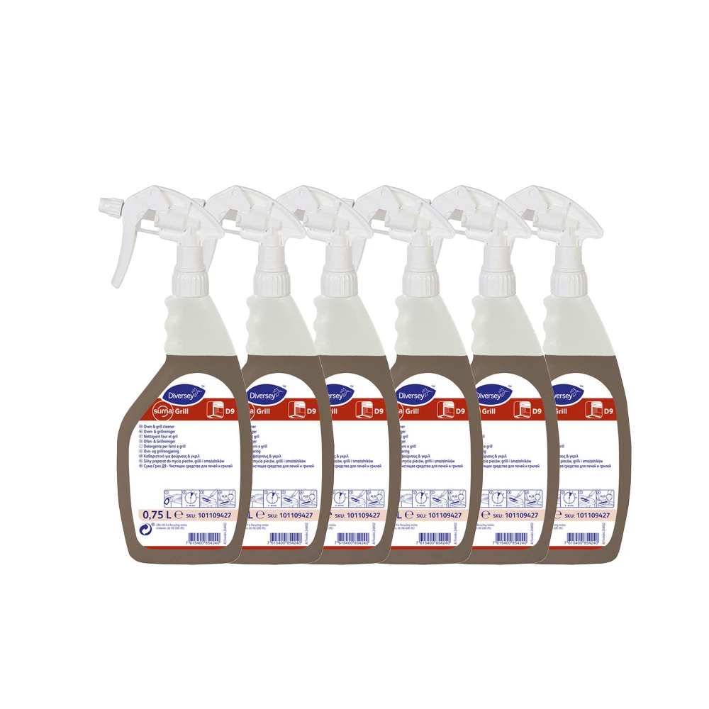 SUMA Nettoyant pour gril et four Grill D9, 6 x 750 ml