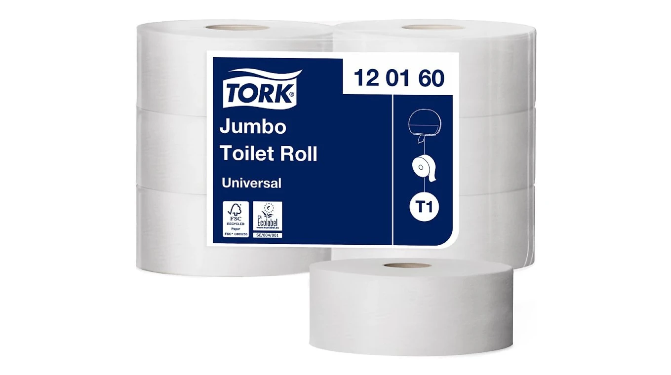 TORK Papier toilette Universal Jumbo Maxi 1 couche, 6 rouleaux