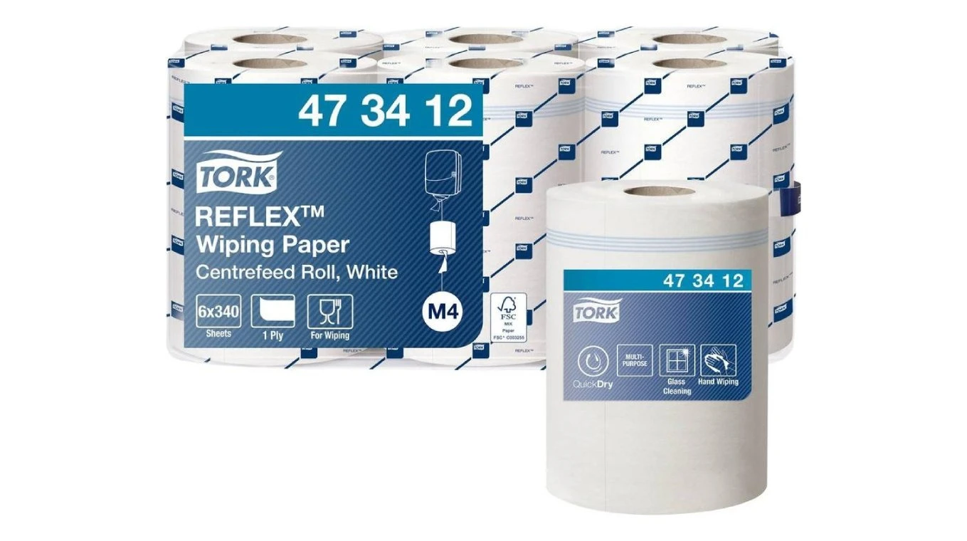 TORK Premium Reflex Papier d'essuyage Midi, 1 couche, 6 rouleaux
