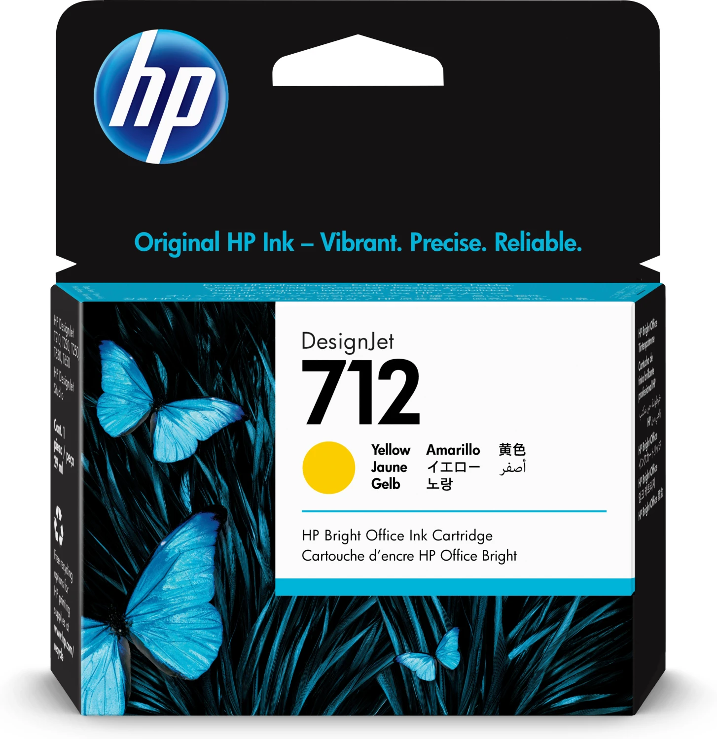 HP Tintenpatrone 712 yellow