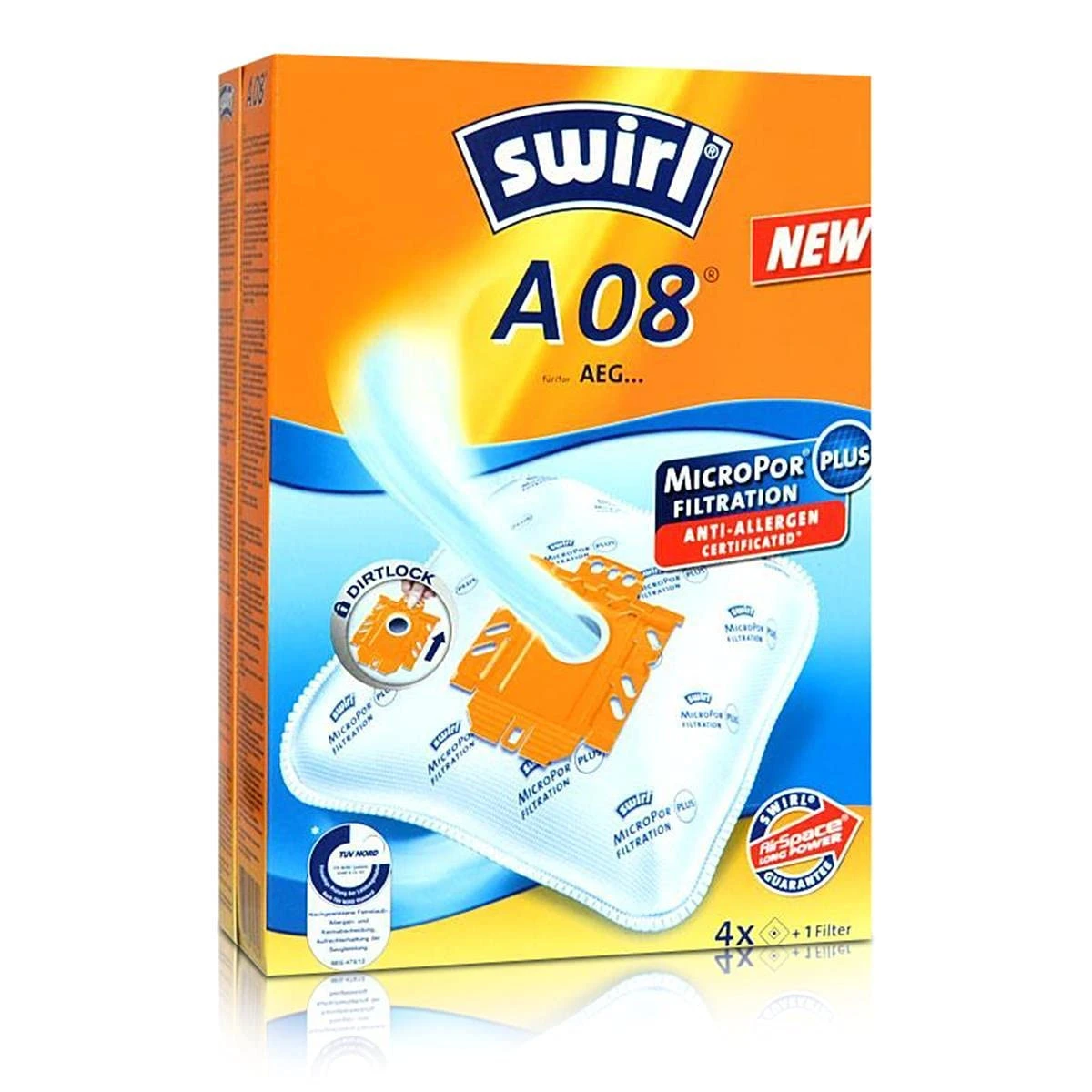 SWIRL Staubbeutel A 08 EcoPor 4 Stück