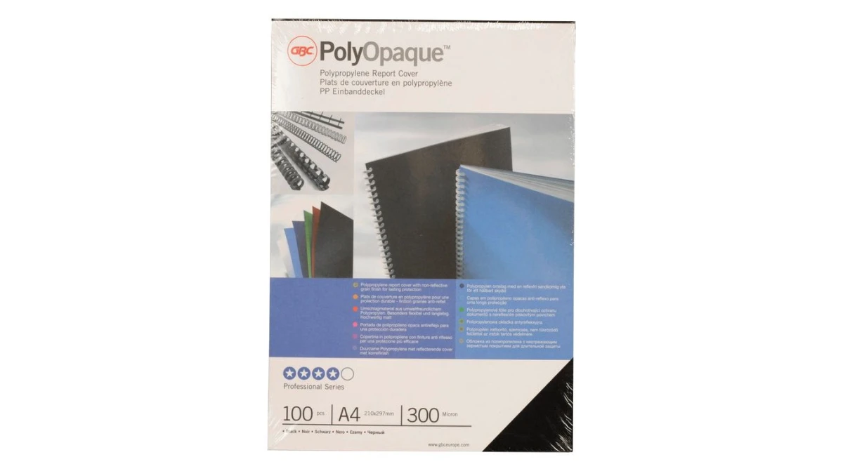 GBC Couverture PolyOpaque A4, 300my, 100 pcs.