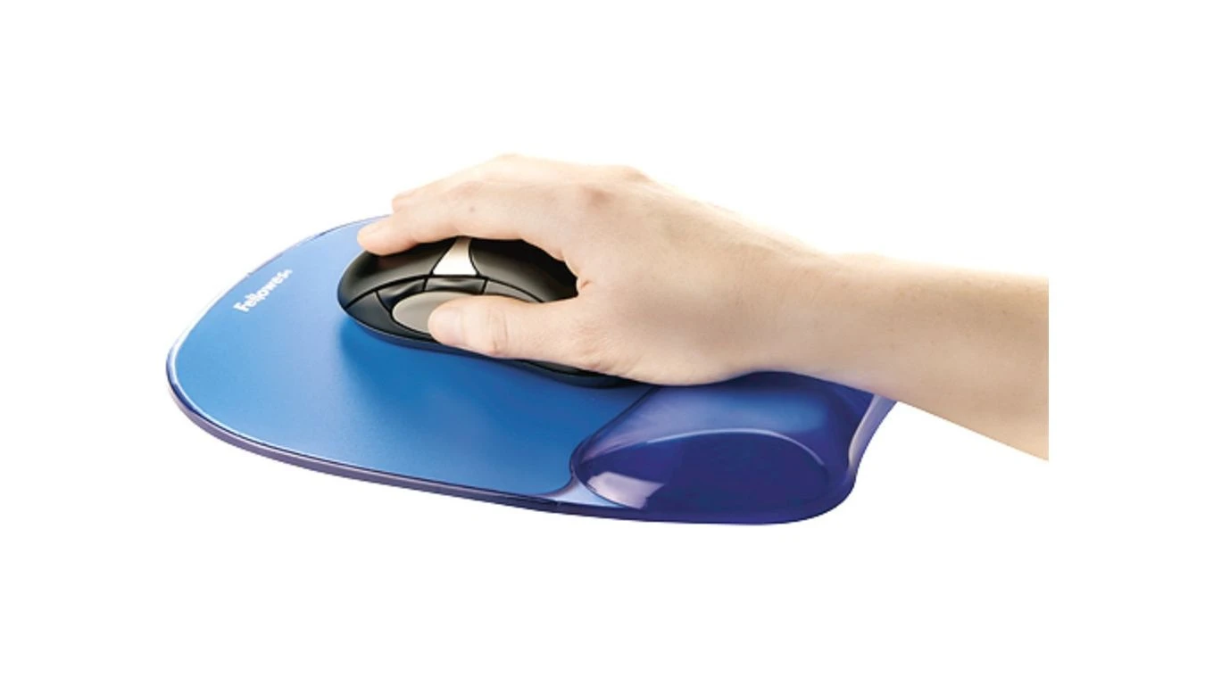 FELLOWES Tapis de souris Crystals avec repose-poignets